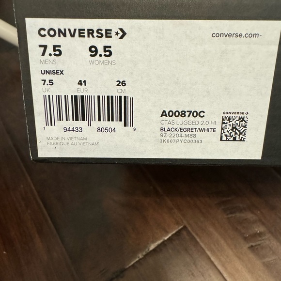 Converse Chuck Taylor All Star CTAS Lugged 2.0 Hi Unisex - Picture 15 of 15